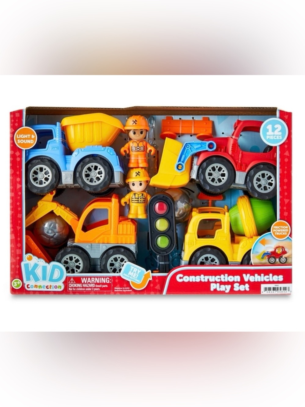 Construction Vehicle Play Set - Yellow and Orange Kids Toy
